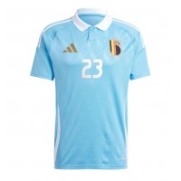 Maglia Calcio Belgio Arthur Vermeeren #23 Seconda Divisa Europei 2024 Manica Corta